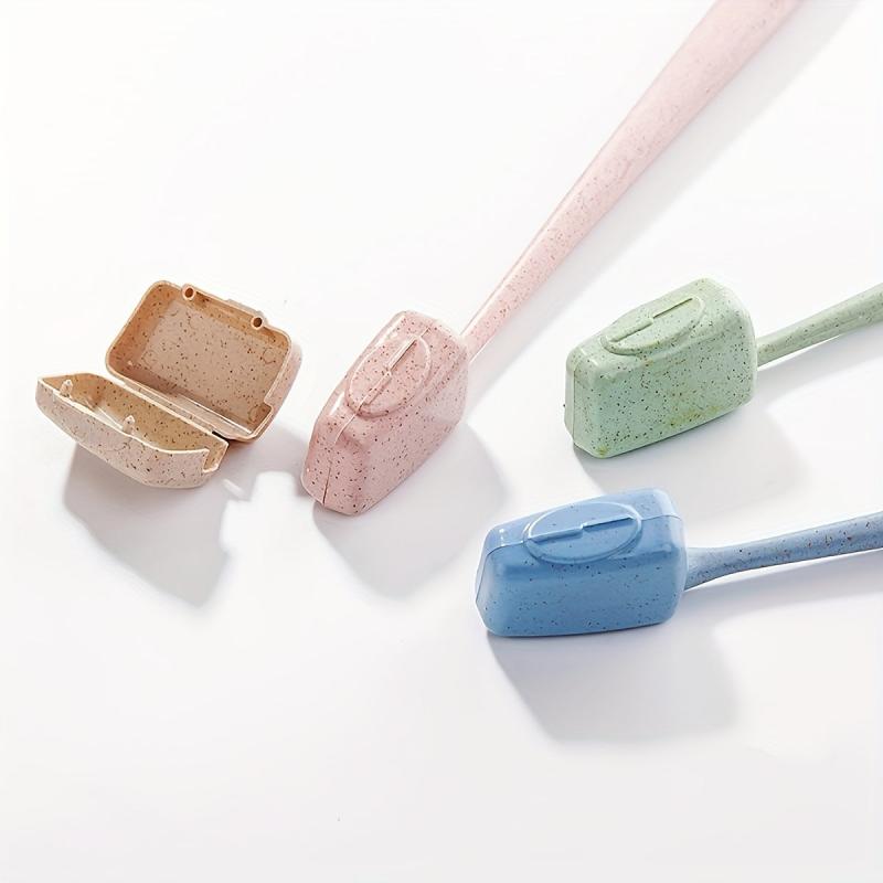4pcs Toothbrush Head Cover Case Storage Box Toothbrush Protector Cap Holder