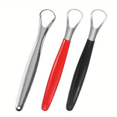 2pcs Tongue Scraper Set Stainless Steel Oral Care Tool