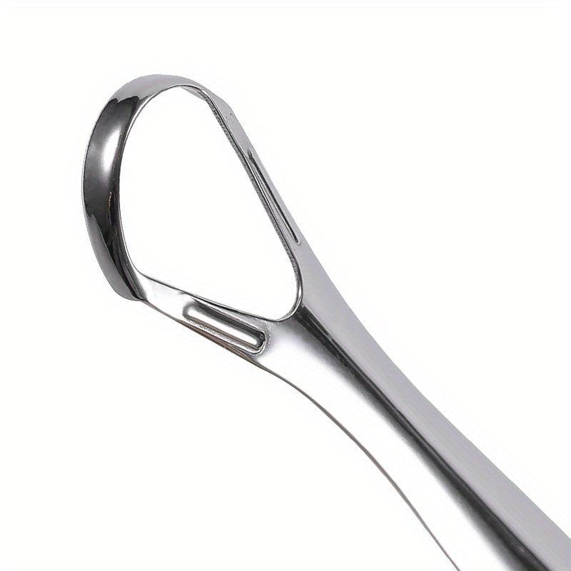 2pcs Tongue Scraper Set Stainless Steel Oral Care Tool