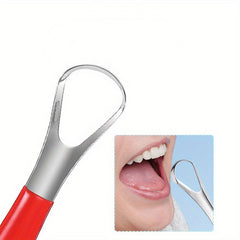2pcs Tongue Scraper Set Stainless Steel Oral Care Tool