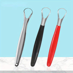 2pcs Tongue Scraper Set Stainless Steel Oral Care Tool