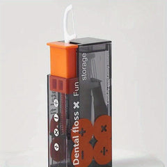 Dental Floss Picks Dispenser Storage Box - Portable Floss Holder Case