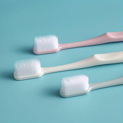 3pcs Soft Manual Toothbrushes for Sensitive Teeth Gums