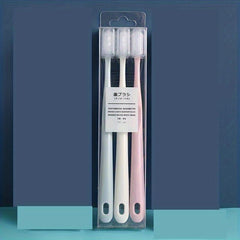 3pcs Soft Manual Toothbrushes for Sensitive Teeth Gums