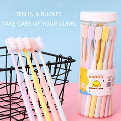 10pcs Soft Bristle Manual Toothbrushes Oral Care Adults Home Daily Cleaning