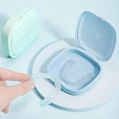 Denture Braces Bath Case Cup Box Holder | False Teeth Storage Container