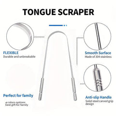 Tongue Scraper Stainless Steel Oral Care Tool