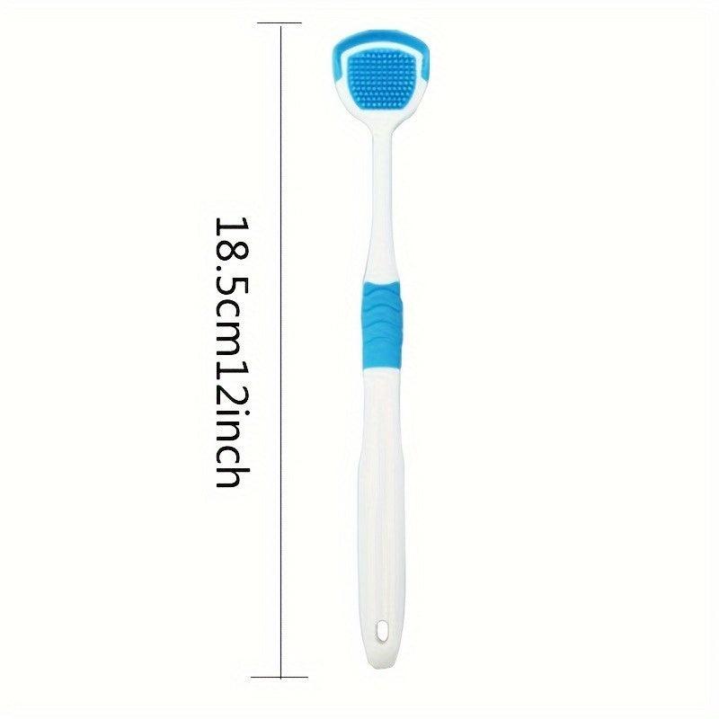 2pcs Tongue Scraper Tongue Coating Scraper Oral Care Silicone Tongue Cleaners