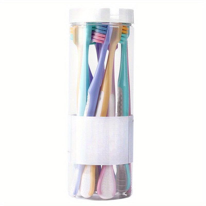 10pcs Tongue Scraping Toothbrushes for Oral Care at Home for Adults
