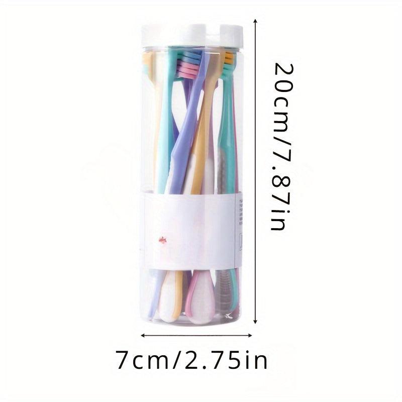 10pcs Tongue Scraping Toothbrushes for Oral Care at Home for Adults