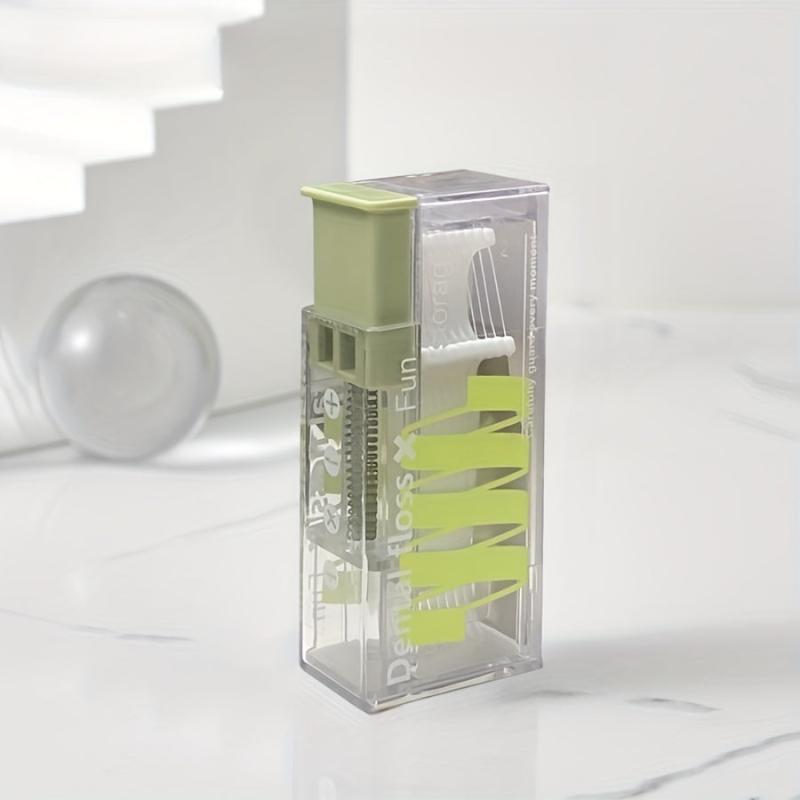 Dental Floss Picks Dispenser Storage Box Automatic Floss Pick Holder Case