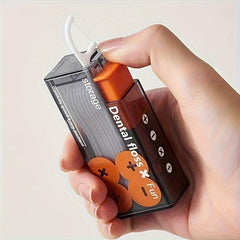 Dental Floss Picks Dispenser Storage Box Automatic Floss Pick Holder Case