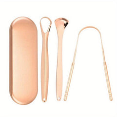 3pcs Tongue Scraper Reduce Bad Breath Oral Care Stainless Steel Tongue Cleaners