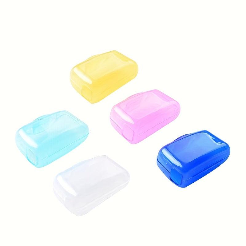5pcs Colorful Toothbrush Head Cover Case Storage Box for Travel