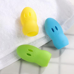 4pcs Silicone Toothbrush Head Cover Case Storage Box Protector Cap