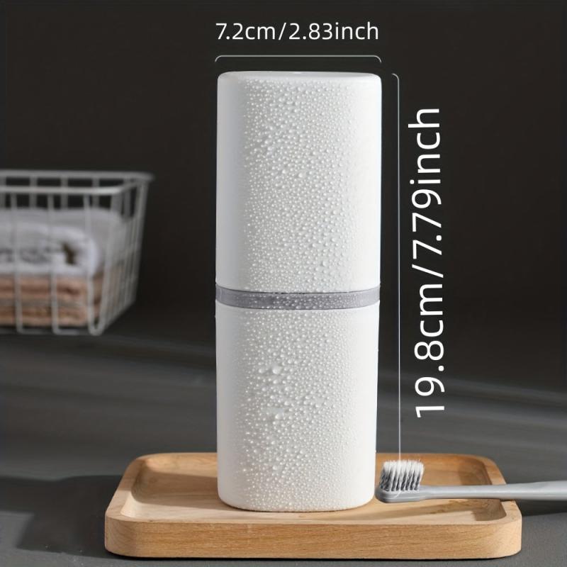Portable Tooth Cup Travel Toothbrush Storage Box Mouthwash Toothware Box
