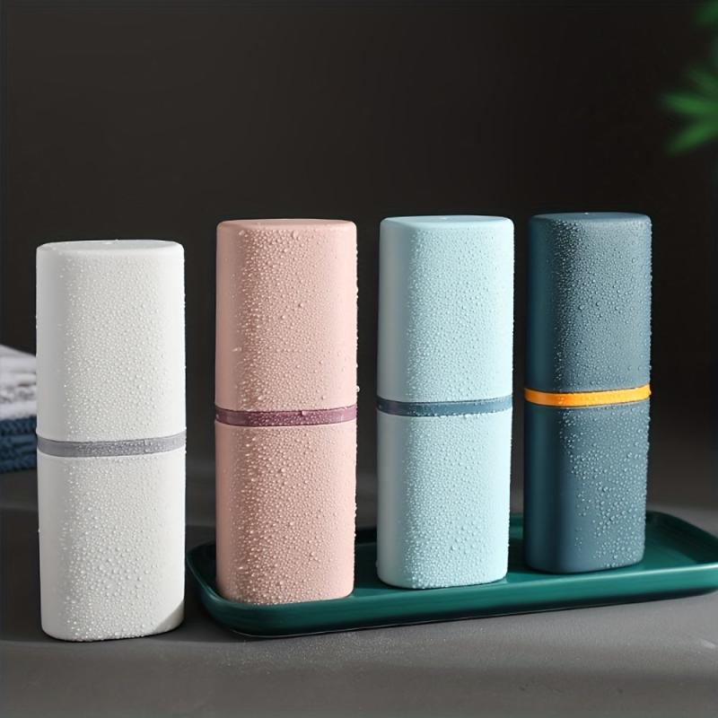 Portable Tooth Cup Travel Toothbrush Storage Box Mouthwash Toothware Box