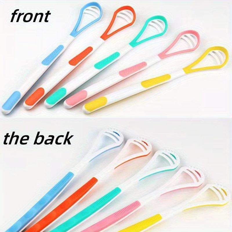 3pcs Tongue Scraper Reduce Bad Breath Silicone Tongue Cleaners