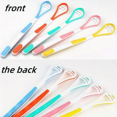 3pcs Tongue Scraper Reduce Bad Breath Silicone Tongue Cleaners