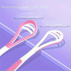 3pcs Tongue Scraper Reduce Bad Breath Silicone Tongue Cleaners