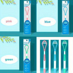 3pcs Tongue Scraper Reduce Bad Breath Silicone Tongue Cleaners