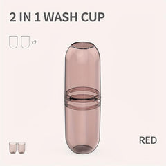 Portable Travel Toothbrush Storage Cup Toothpaste Holder