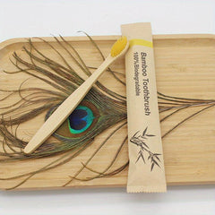 10pcs Manual Wooden Handle Toothbrushes with Soft Bristles for Oral Care