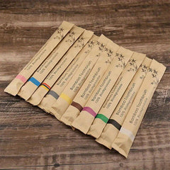 10pcs Manual Wooden Handle Toothbrushes with Soft Bristles for Oral Care