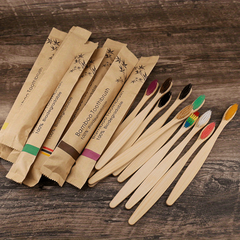 10pcs Manual Wooden Handle Toothbrushes with Soft Bristles for Oral Care