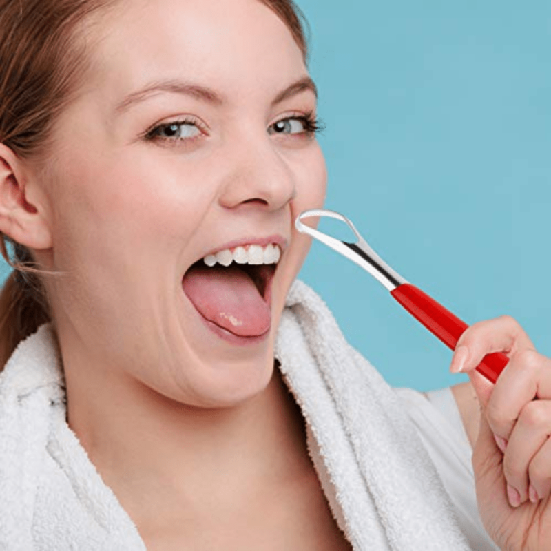 4pcs Metal Tongue Scraper for Oral Cleaning Brush