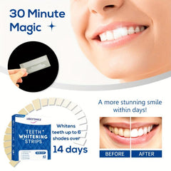 Teeth Whitening Strips Non Sensitive Brighten Tooth Bleaching
