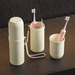 Portable Toothbrush Storage Container Box & Gargle Cup