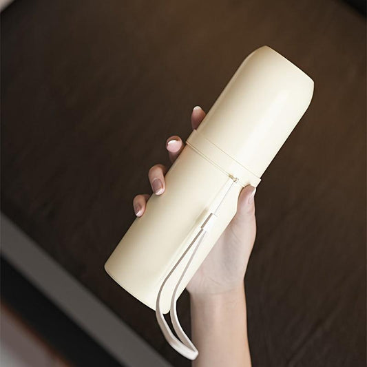 Portable Toothbrush Storage Container Box & Gargle Cup