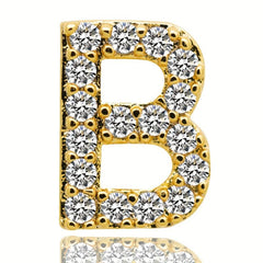 26 Capital Letters Braces with Zircon Single Denture Hip Hop Style
