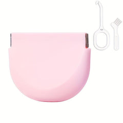 Silicone Denture Braces Bath Case Cup Box Holder Cleaner with Vent Holes