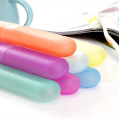 5pcs Toothbrush Storage Case Portable Travel Mouthwash Brushing Cup