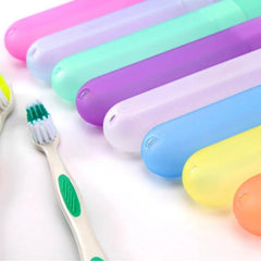5pcs Toothbrush Storage Case Portable Travel Mouthwash Brushing Cup