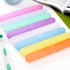 5pcs Toothbrush Storage Case Portable Travel Mouthwash Brushing Cup