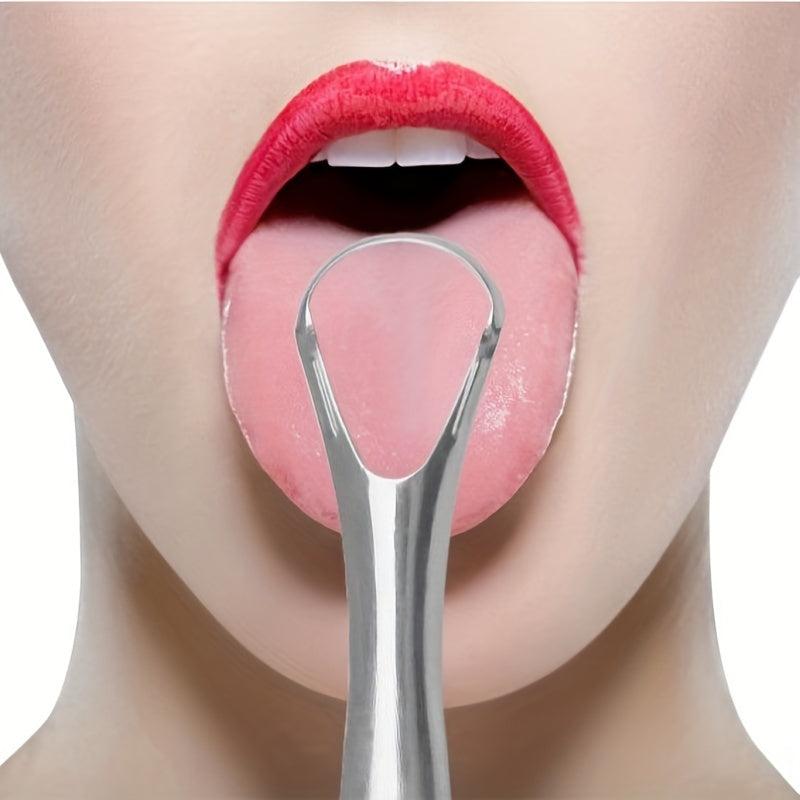 Stainless Steel Tongue Cleaner for Bad Breath - Oral Care Tool