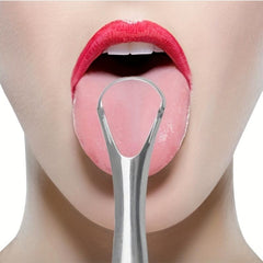 Stainless Steel Tongue Cleaner for Bad Breath - Oral Care Tool
