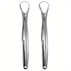 Stainless Steel Tongue Cleaner for Bad Breath - Oral Care Tool