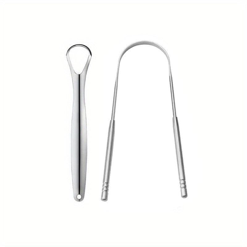 Stainless Steel Tongue Cleaner for Bad Breath - Oral Care Tool