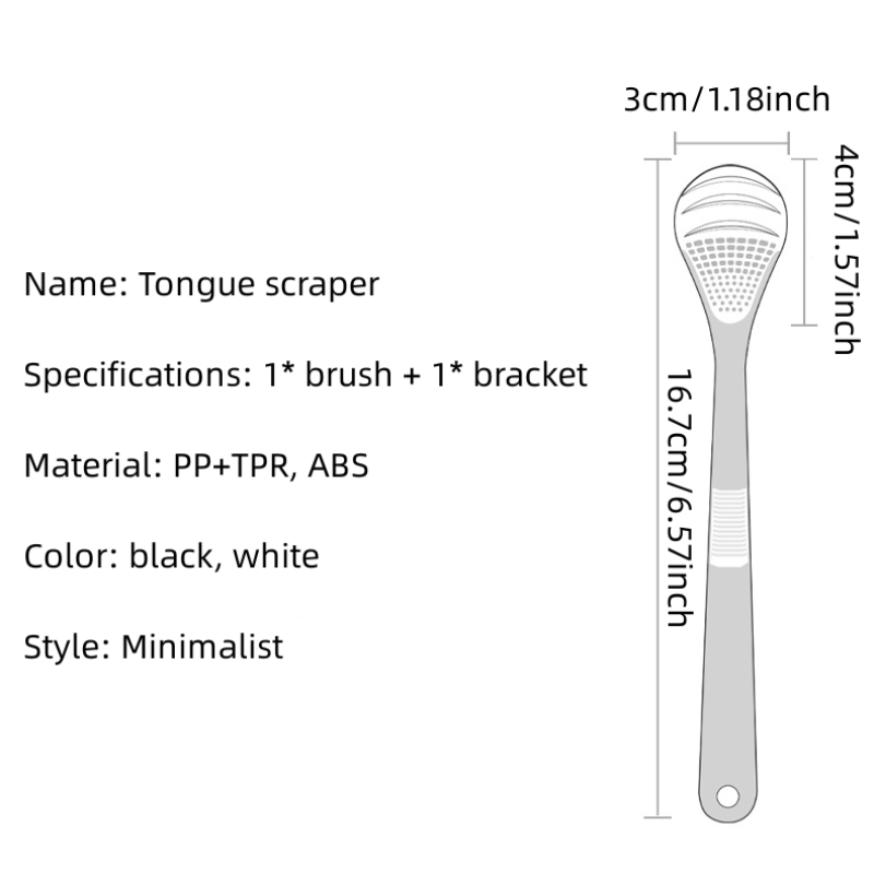 1pc Tongue Scraper Oral Care Cleaner for Adults and Kids
