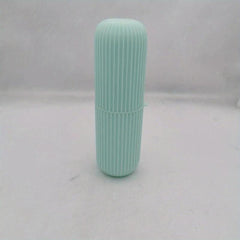 Portable Toothbrush Set with Rinse Cup & Toothpaste Cartridge Box