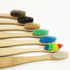 Bamboo Biodegradable Toothbrush Eco Friendly Manual Wooden Handle Soft Bristles