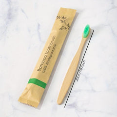 Bamboo Biodegradable Toothbrush Eco Friendly Manual Wooden Handle Soft Bristles