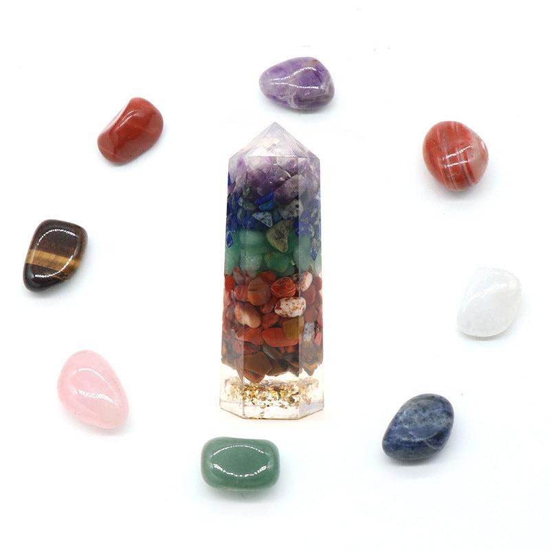 Natural Crystal Stones Set Chakras Gemstone Healing Stone Yoga Balance Energy