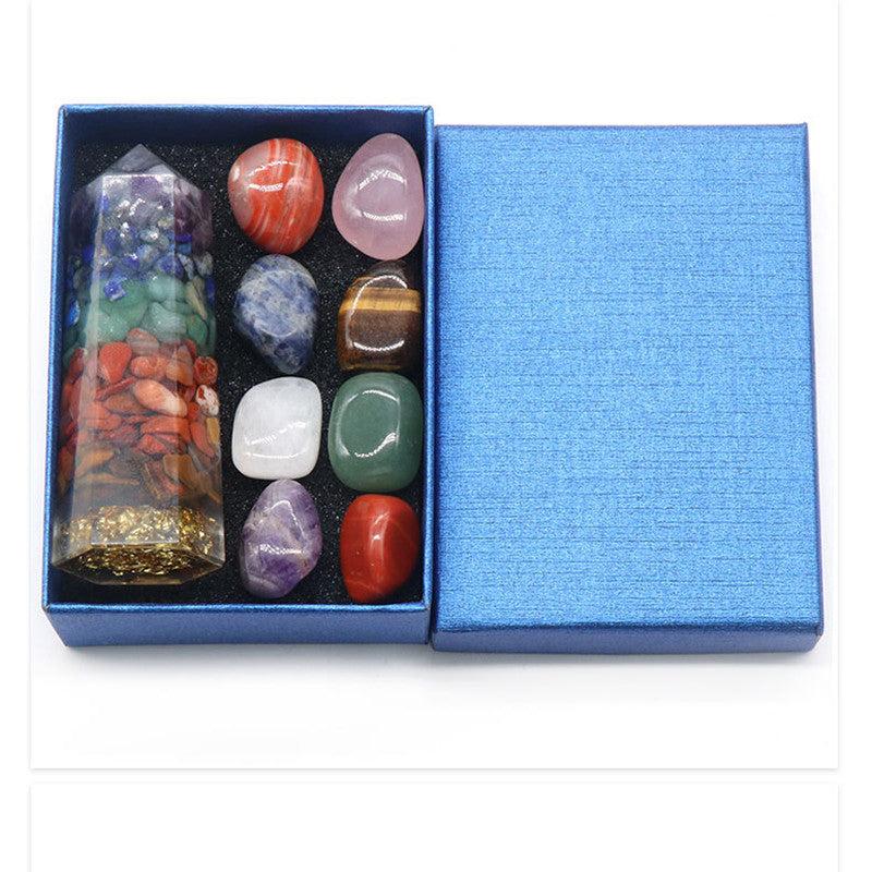 Natural Crystal Stones Set Chakras Gemstone Healing Stone Yoga Balance Energy