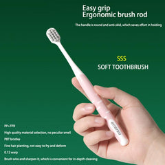4pcs Soft Manual Toothbrushes For Sensitive Teeth Gums