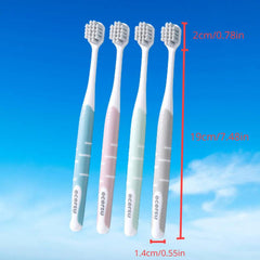4pcs Soft Manual Toothbrushes For Sensitive Teeth Gums